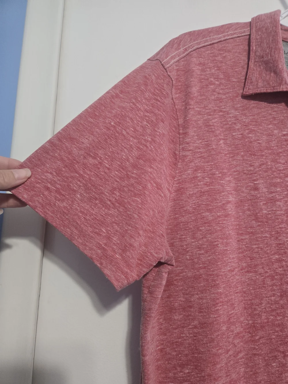 Banana Republic Vintage T Heathered Red Polo Shirt Men's Large